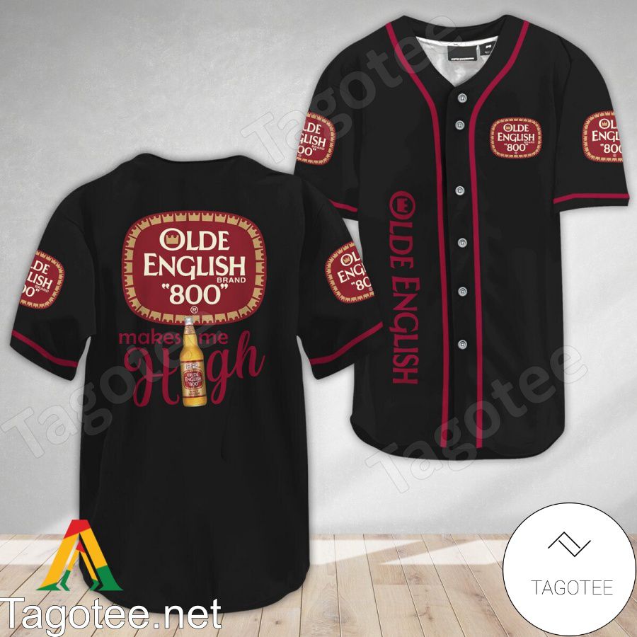 Olde English 800 Beer Make Me High Baseball Jersey