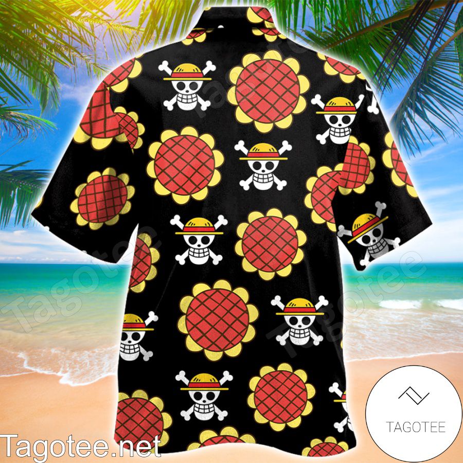 One Piece Logo Luffy Hawaiian Shirt a