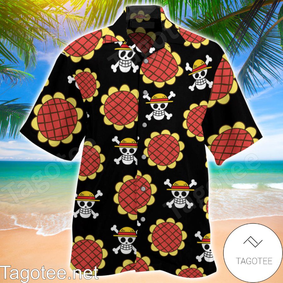 One Piece Logo Luffy Hawaiian Shirt