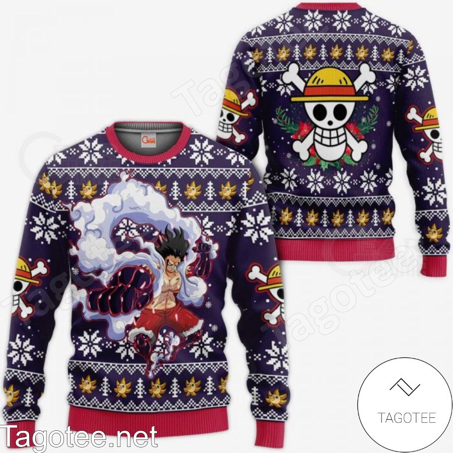 One Piece Luffy Gear 4 Ugly Christmas Sweater