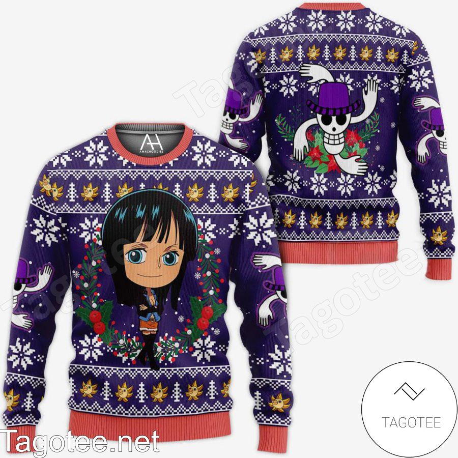 One Piece Nico Robin Chibi Ugly Christmas Sweater