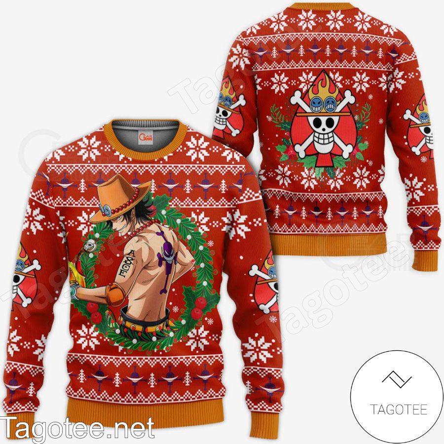 One Piece Portgas D. Ace Ugly Christmas Sweater