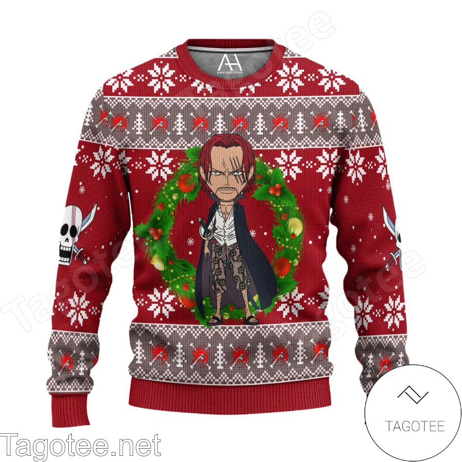 One Piece Shanks Chibi Ugly Christmas Sweater