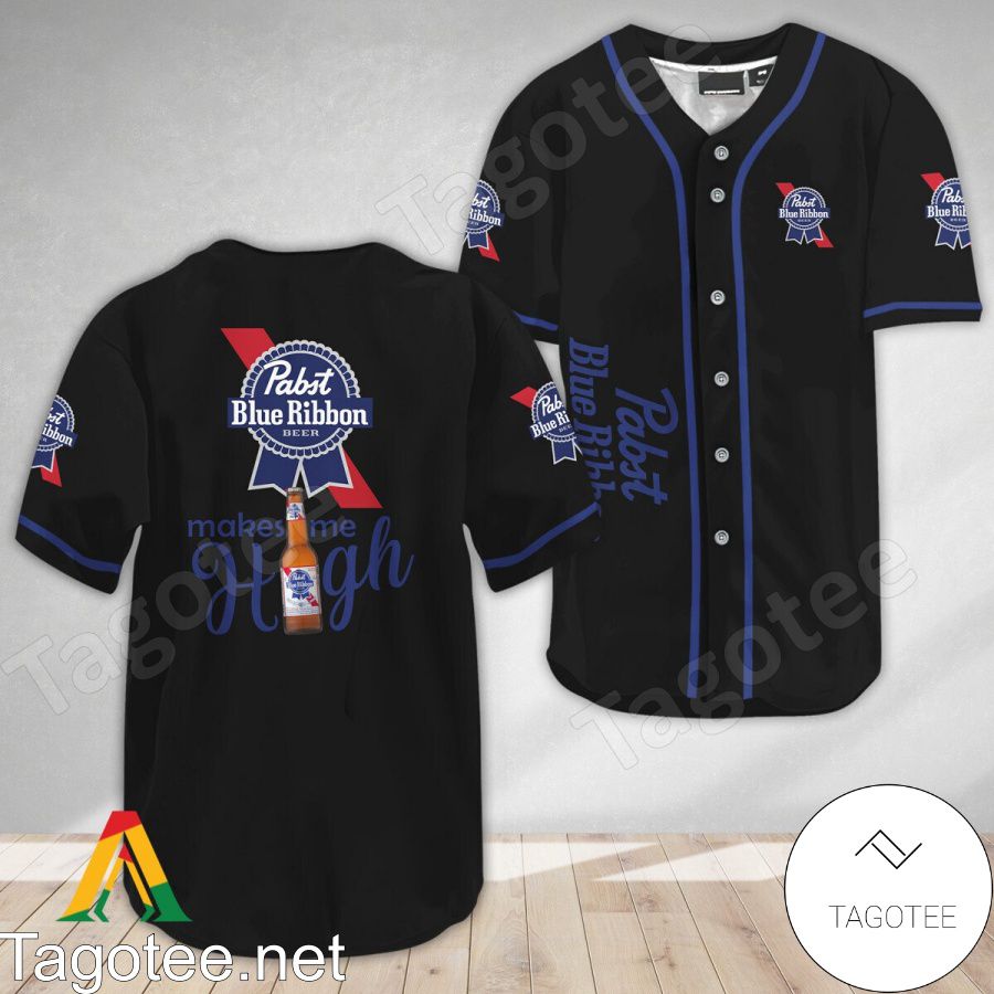 Pabst Blue Ribbon Make Me High Baseball Jersey