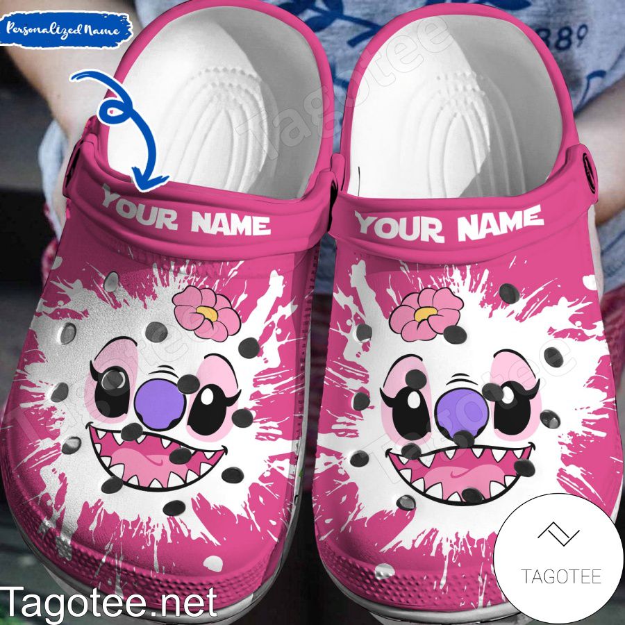 Personalized Angel Stitch Splash Crocs Clogs