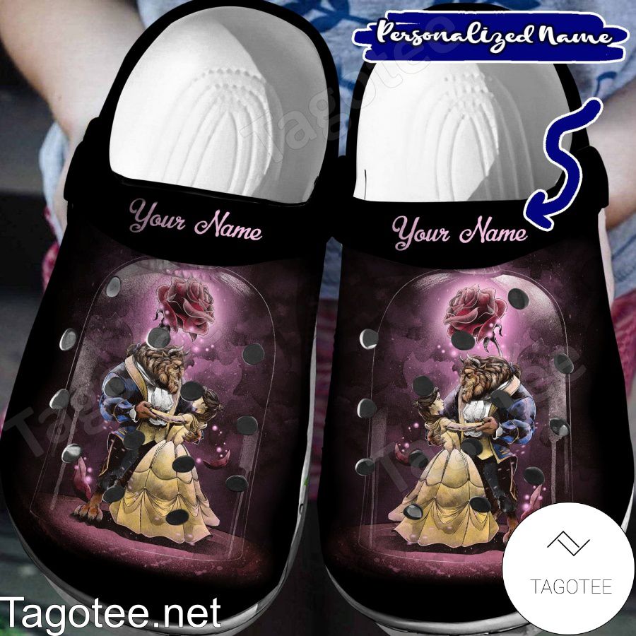 Personalized Beauty And The Beast Crocs Clogs