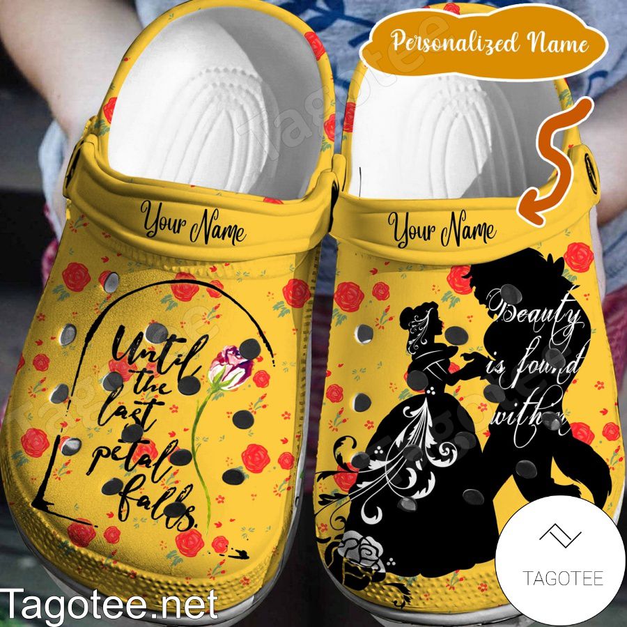 Personalized Beauty And The Beast Until The Last Petal Falls Crocs Clogs