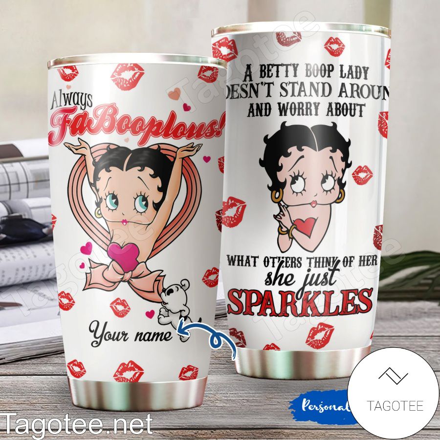 Personalized Betty Boop Always Fabooplous Tumbler