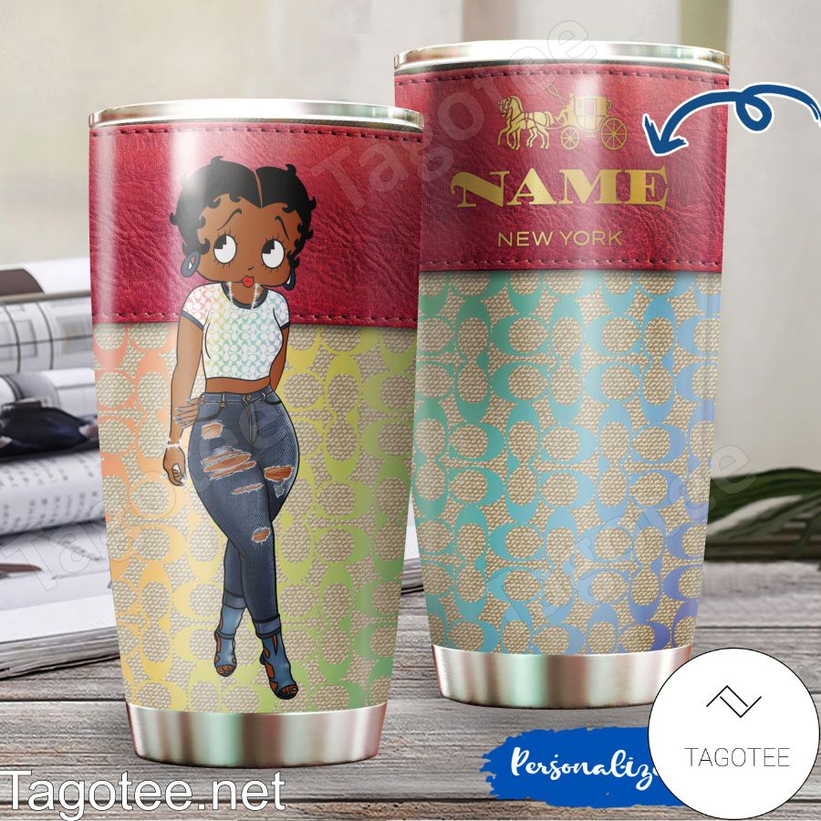 Personalized Betty Boop New York Tumbler