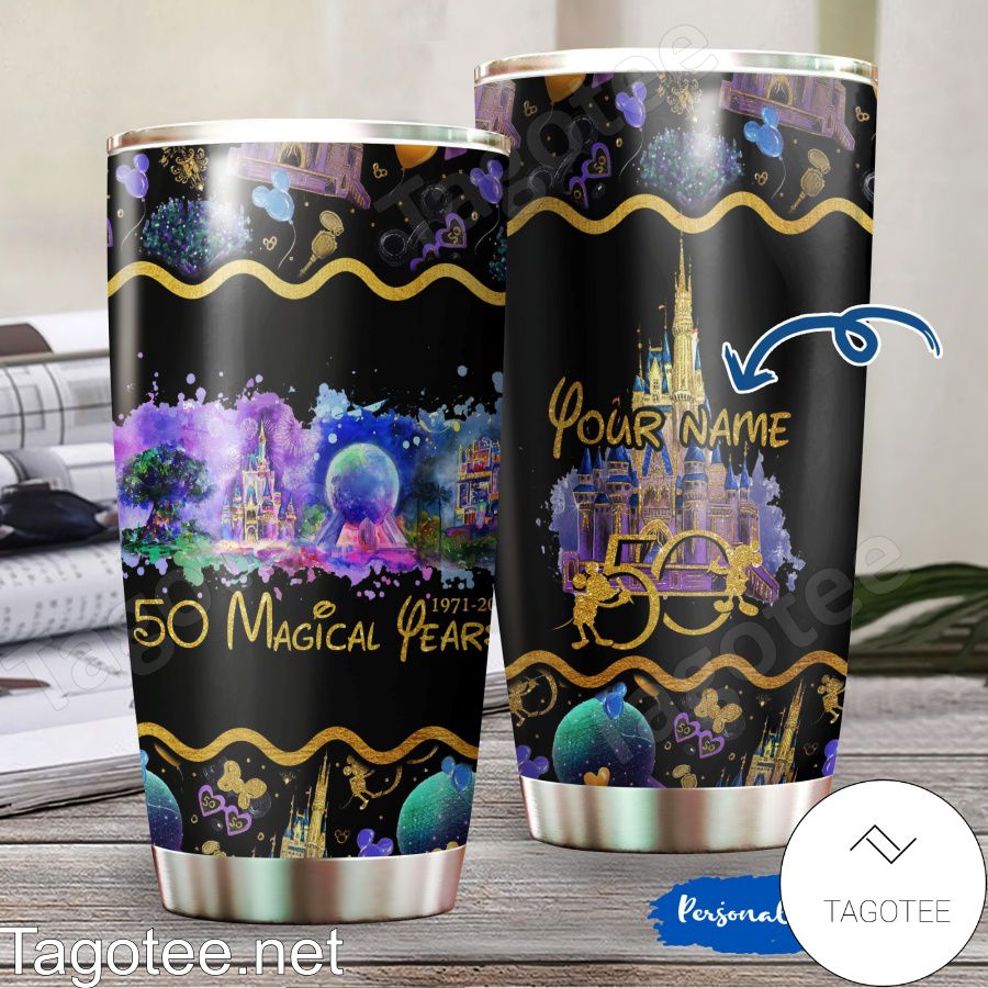 Personalized Disney 50 Magical Years Tumbler