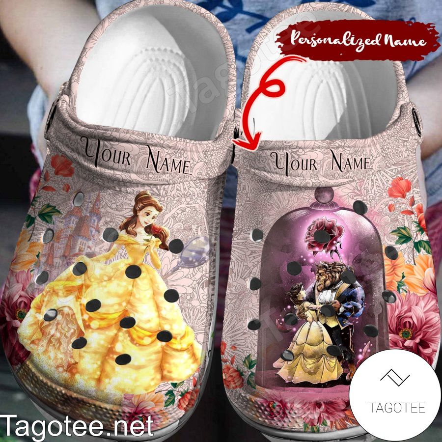 Personalized Disney Beauty And The Beast Crocs Clogs