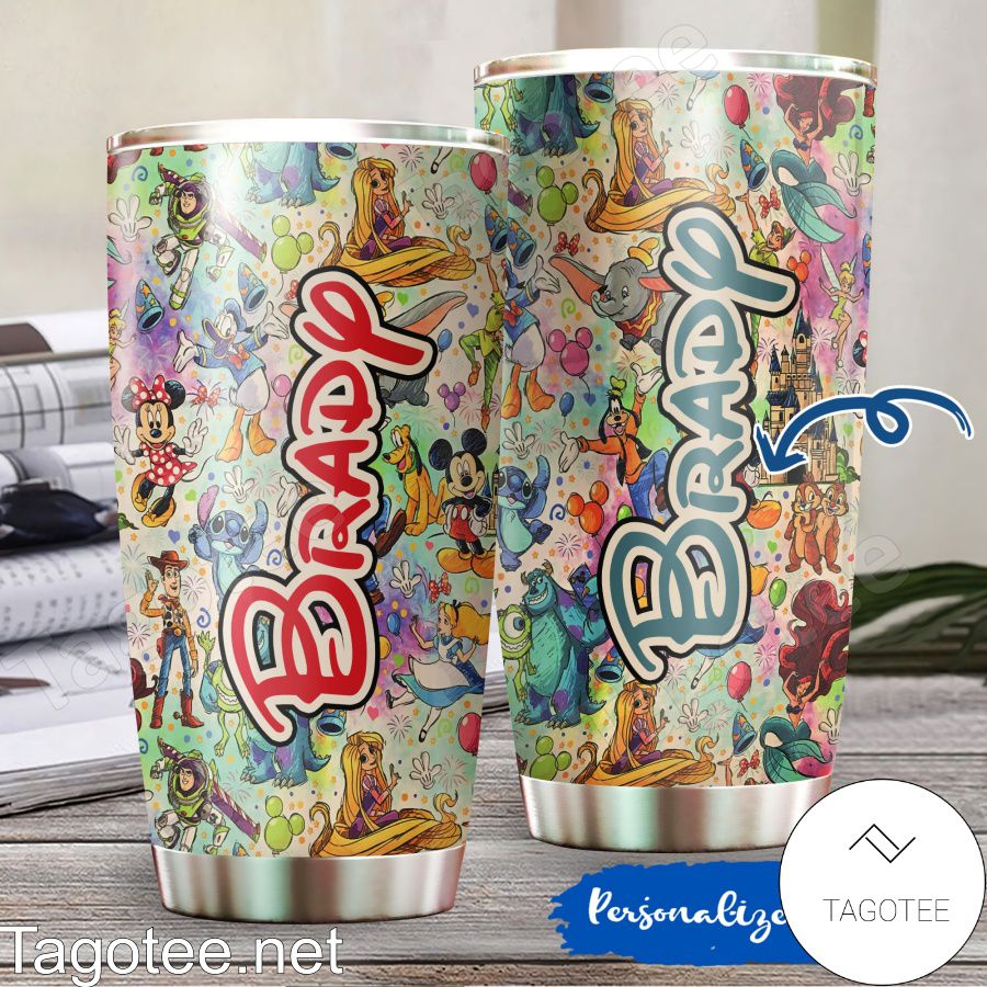 Personalized Disney Characters Tumbler