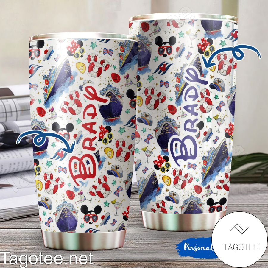 Personalized Disney Mickey Minnie Cruise Tumbler