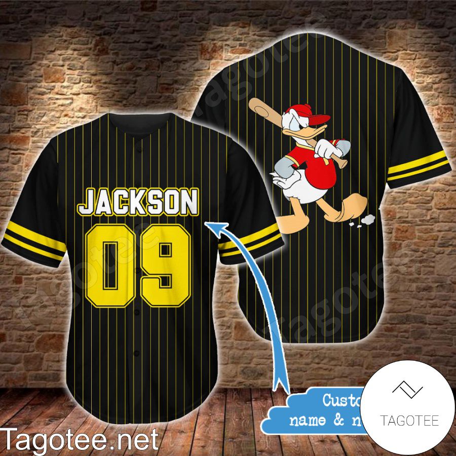 Personalized Donald Duck Baseball Jersey