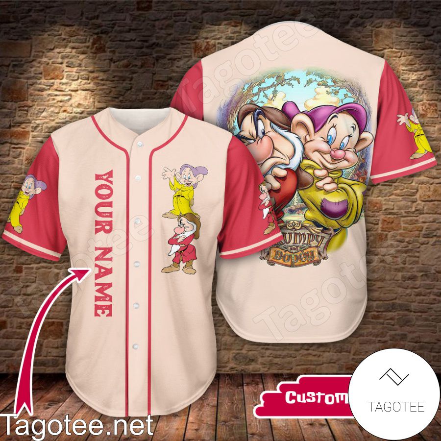 Personalized Grumpy And Dopey Baseball Jersey