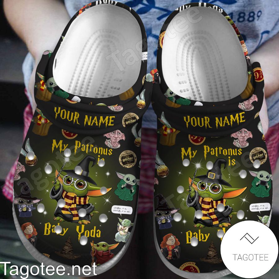 Personalized My Patronus Is Baby Yoda Crocs Clogs