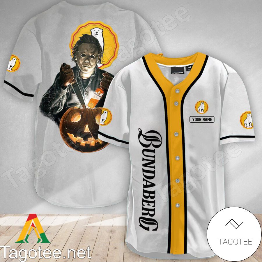 Personalized Scary Michael Myers Pumpkin Bundaberg Baseball Jersey