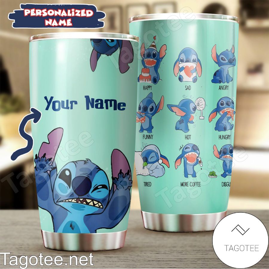 Personalized Stitch Different Emotions Tumbler