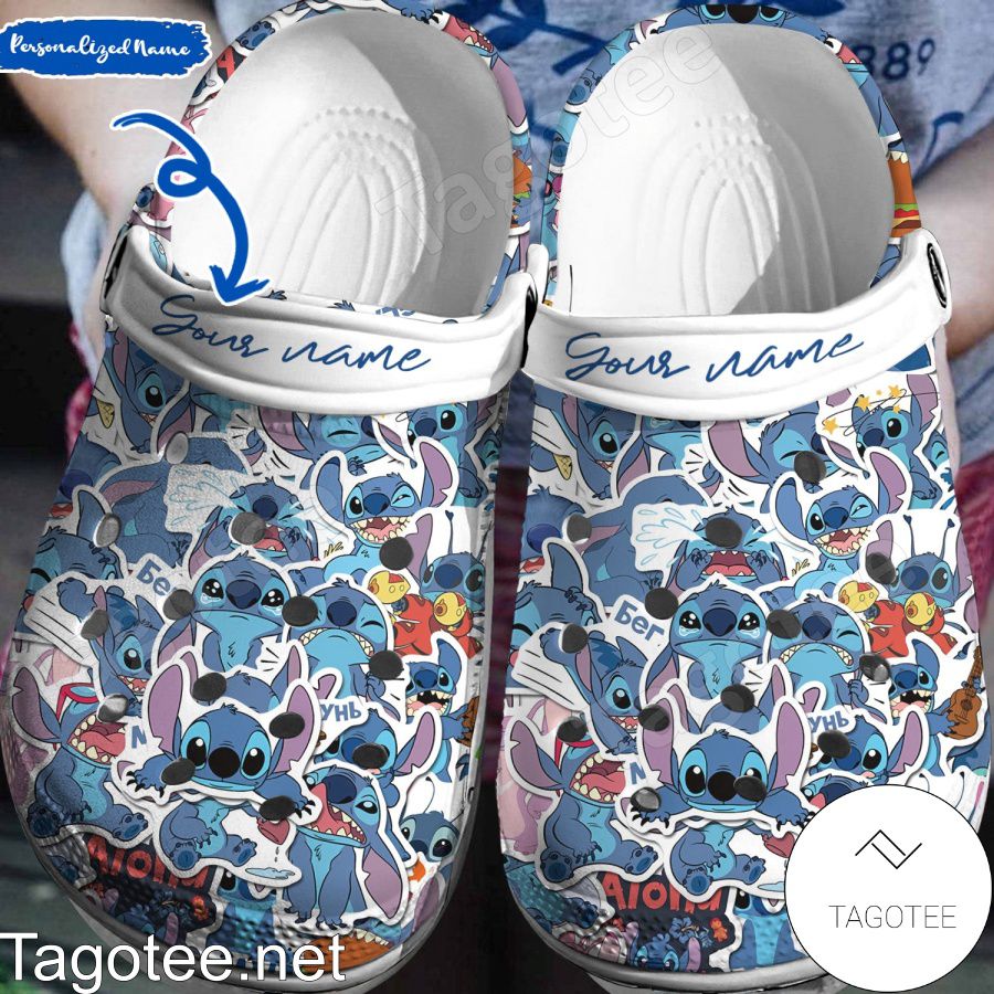 Personalized Stitch Emotion Crocs Clogs