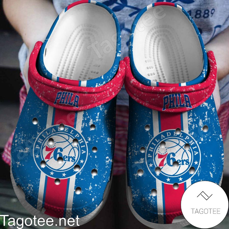 Philadelphia 76ers Logo Basketball Team Crocs Clogs