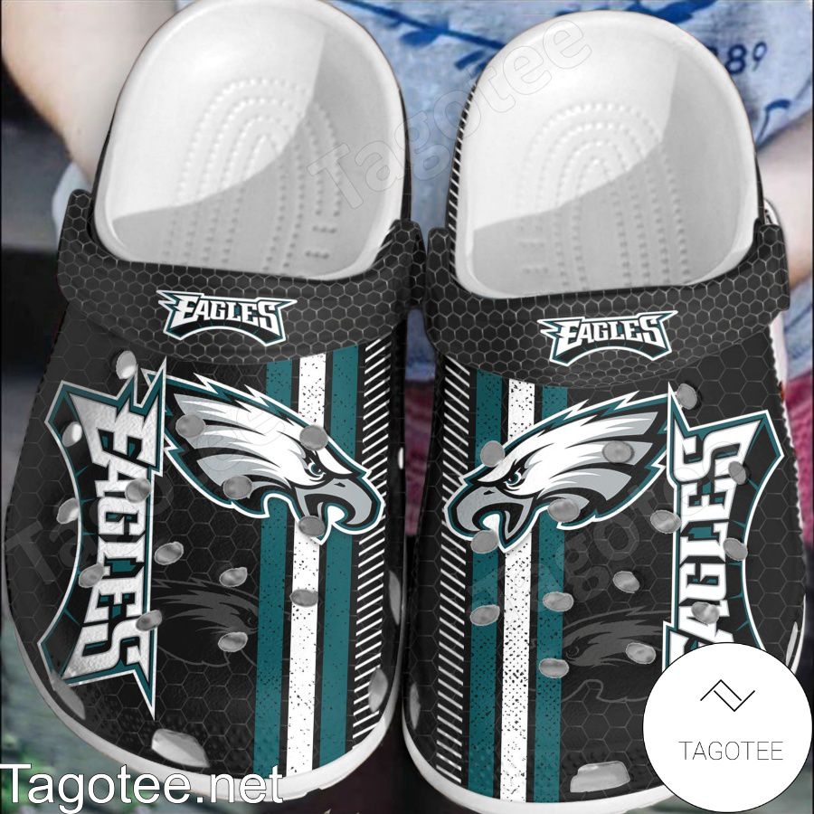 Philadelphia Eagles Hive Pattern Crocs Clogs