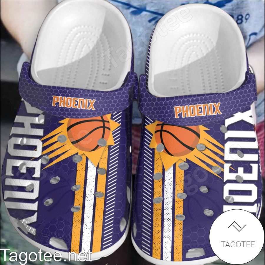 Phoenix Suns Hive Pattern Crocs Clogs