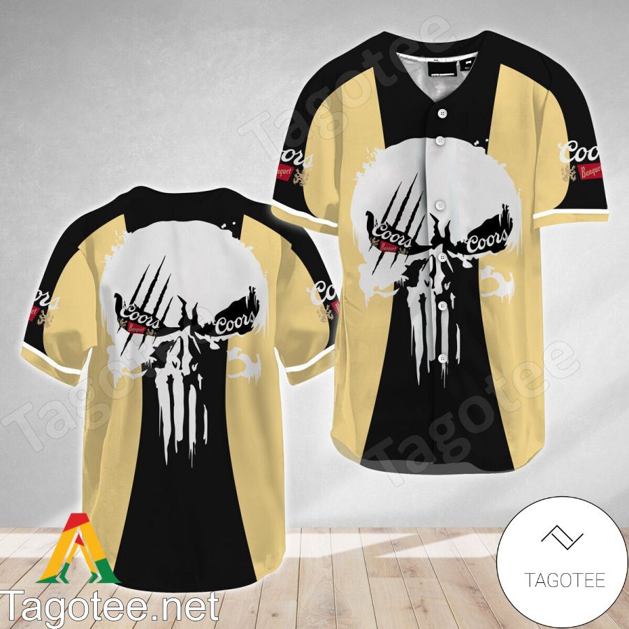 Punisher Skull Coors Banquet Baseball Jersey