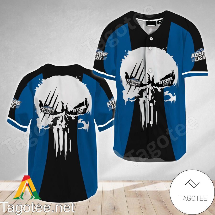 Punisher Skull Keystone Light Baseball Jersey