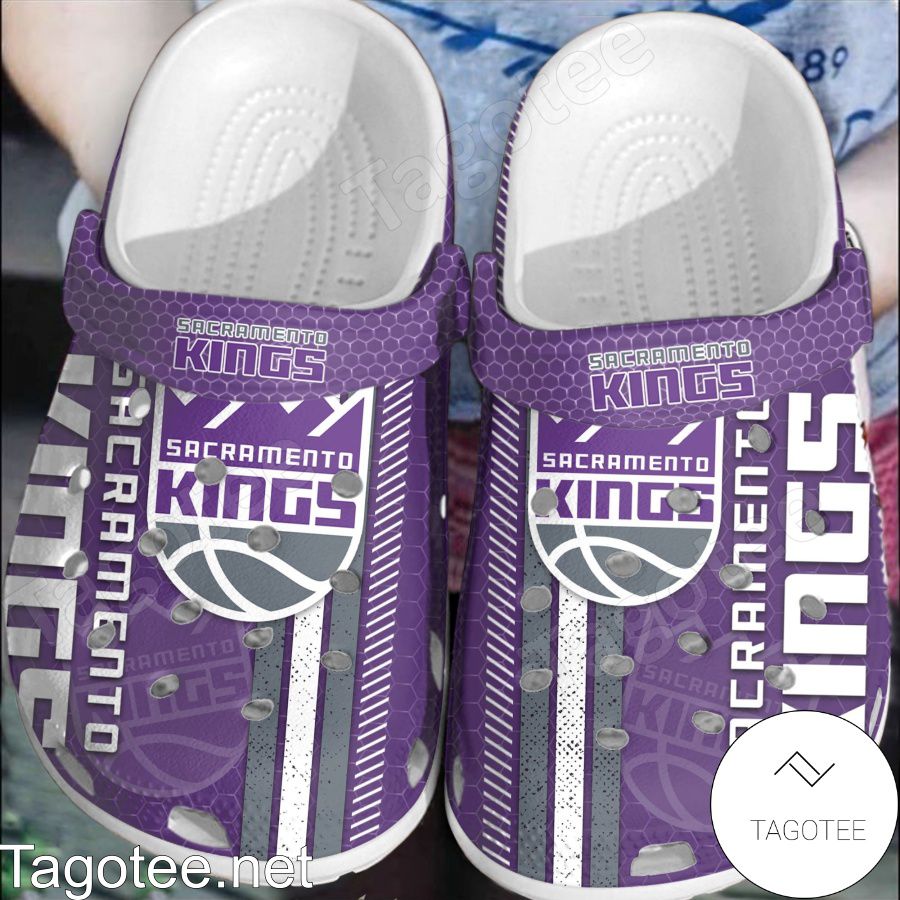 Sacramento Kings Hive Pattern Crocs Clogs