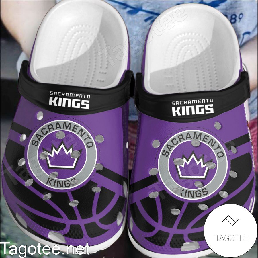 Sacramento Kings Logo Basketball Crocs Clogs