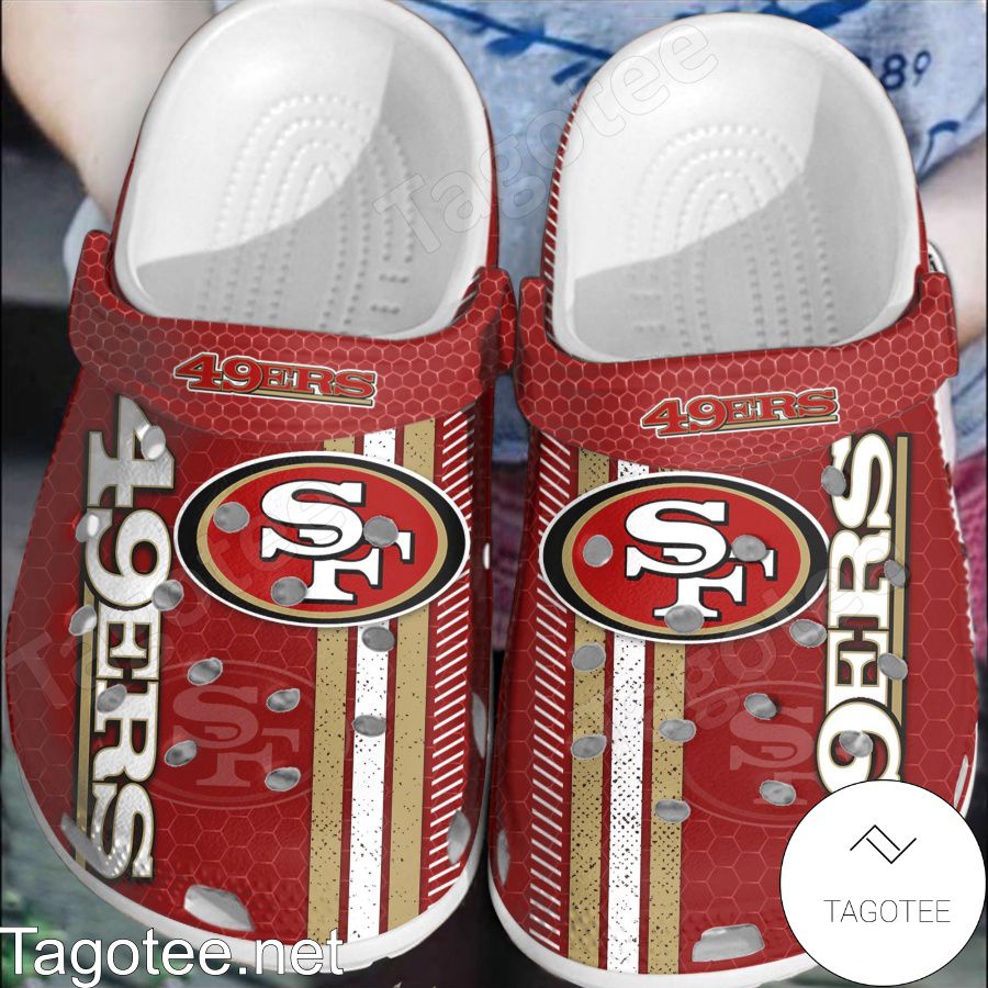 San Francisco 49ers Hive Pattern Crocs Clogs