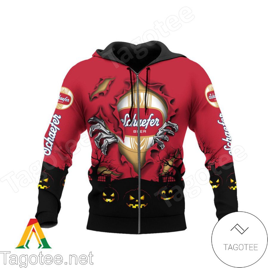 Schaefer Beer Scary Night Halloween Hoodie a