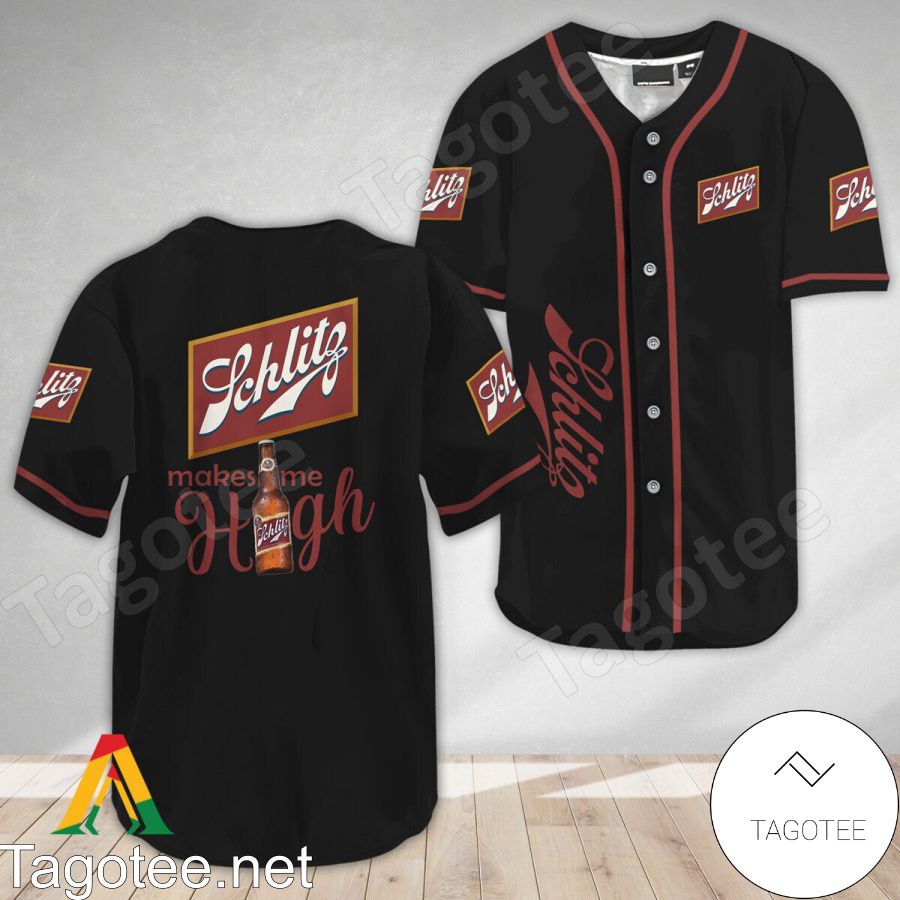 Schlitz Beer Make Me High Baseball Jersey