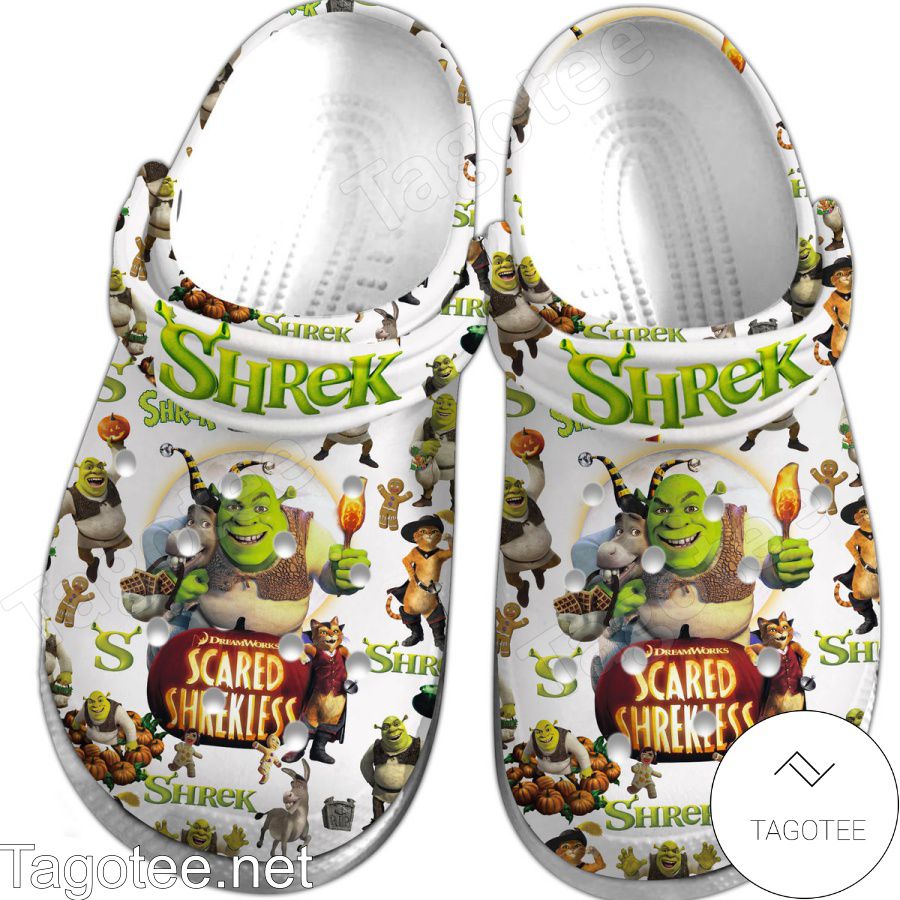 Shrek Scared Shrekless Crocs Clogs a