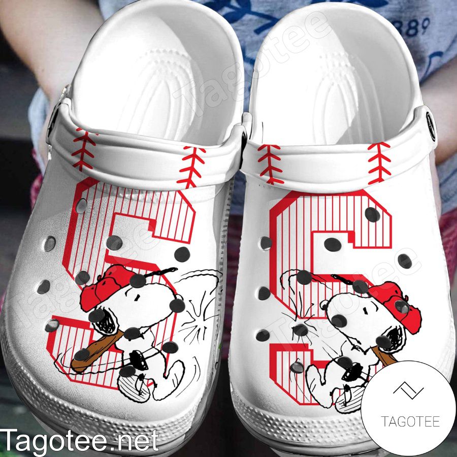 Snoopy And Baseball Crocs Clogs