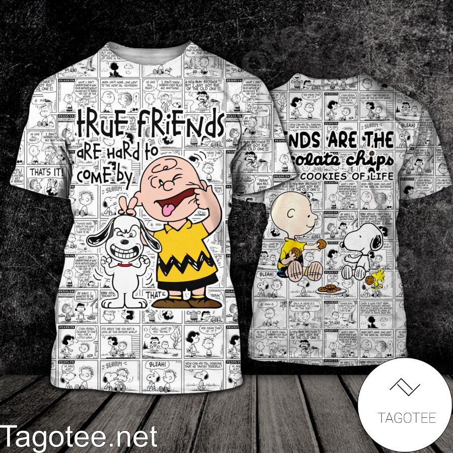 Snoopy And Charlie Brown True Friends Are Hard To Come By Shirt, Tank Top And Leggings a