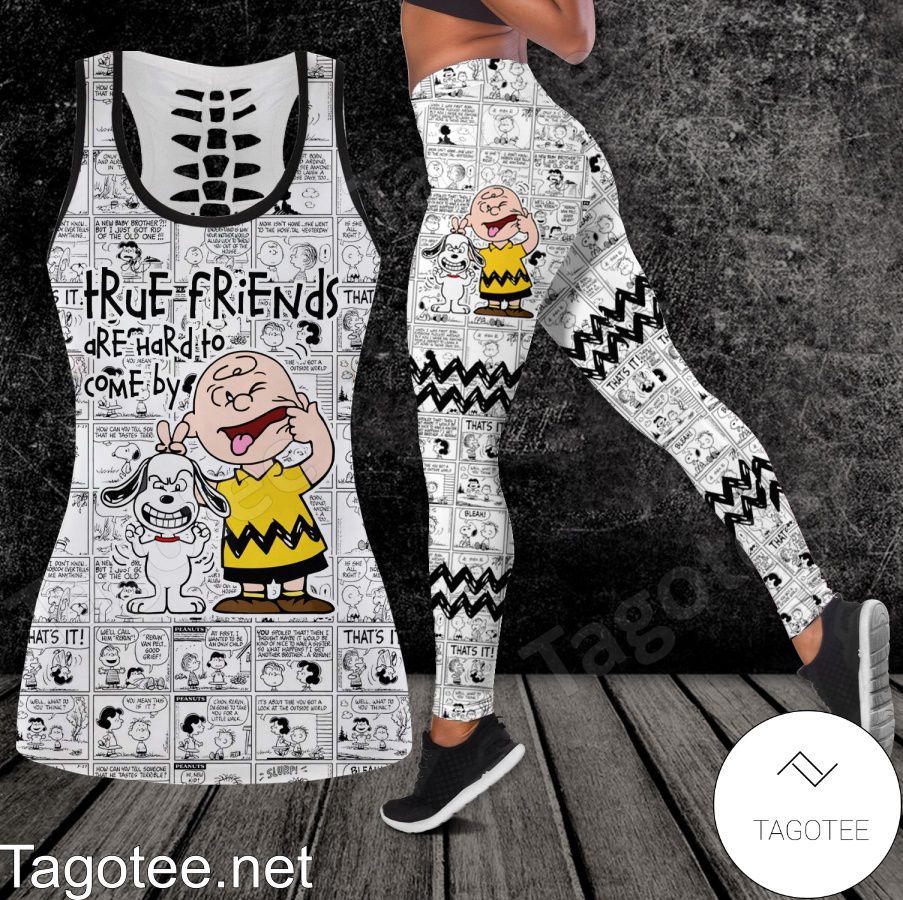 Snoopy And Charlie Brown True Friends Are Hard To Come By Shirt, Tank Top And Leggings