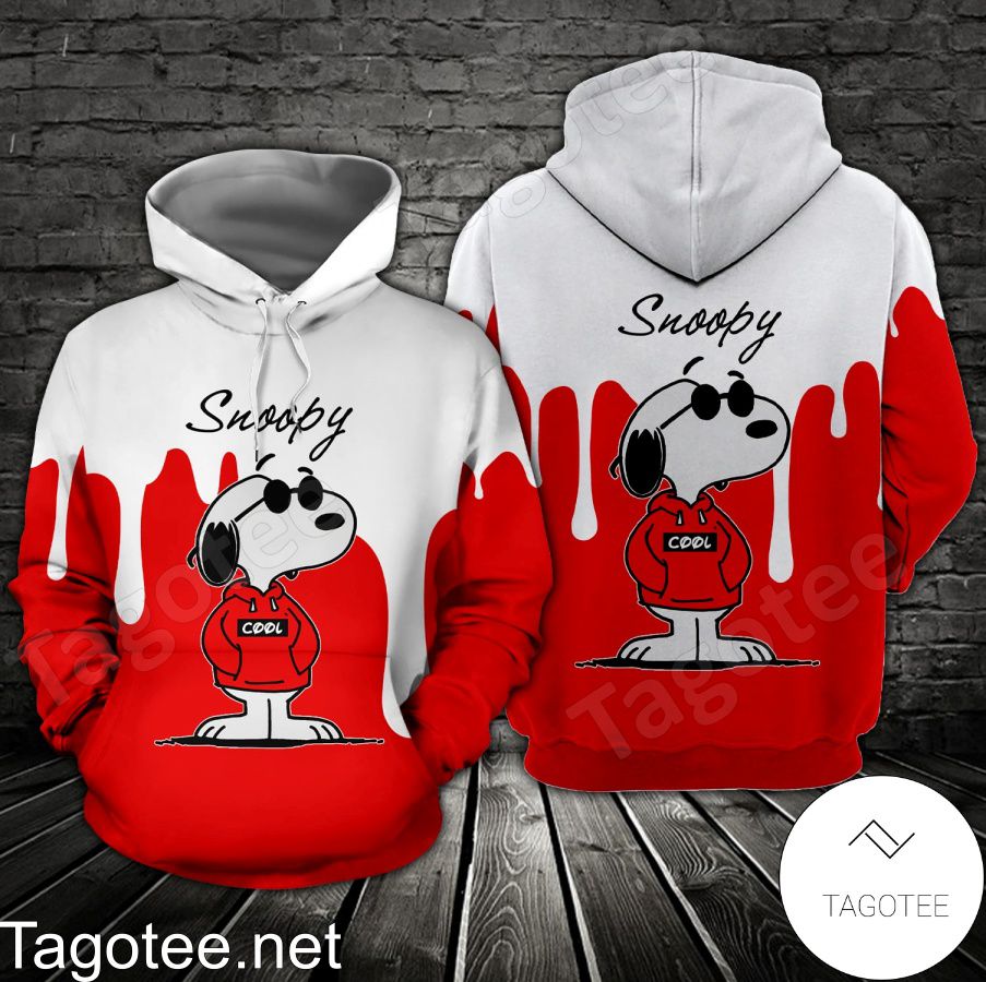 Snoopy Cool Red And White Shirt, Tank Top And Leggings a