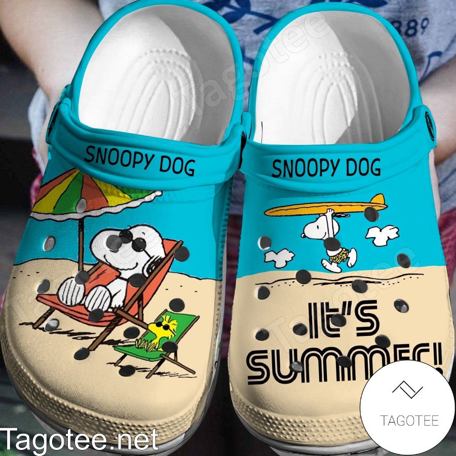 Snoopy Dog It's Summer Crocs Clogs