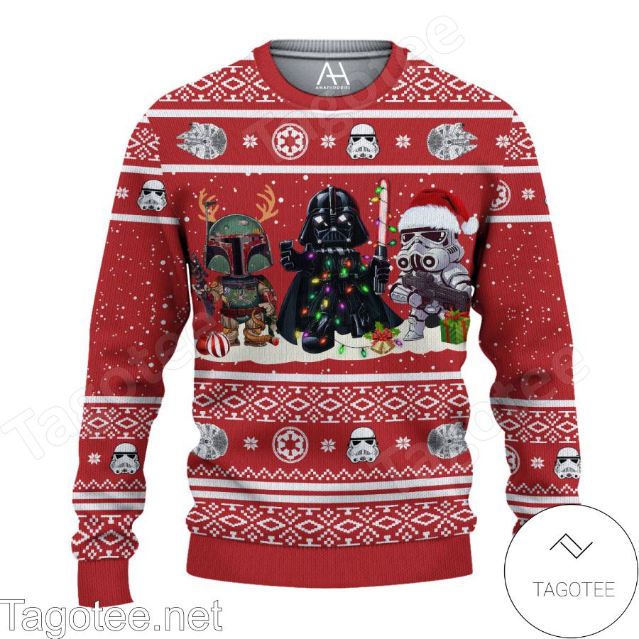 Star Wars Brothers Christmas Red Ugly Christmas Sweater