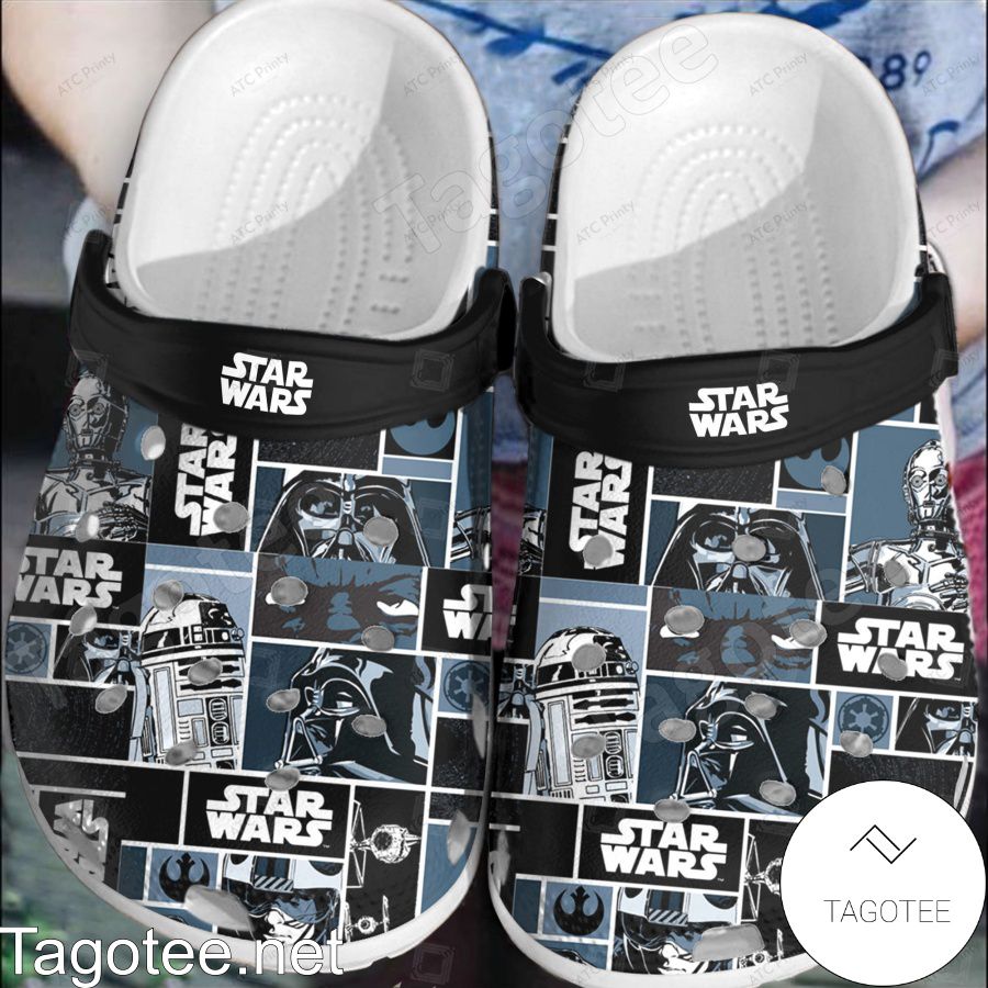 Star Wars Collage Art Crocs Clogs