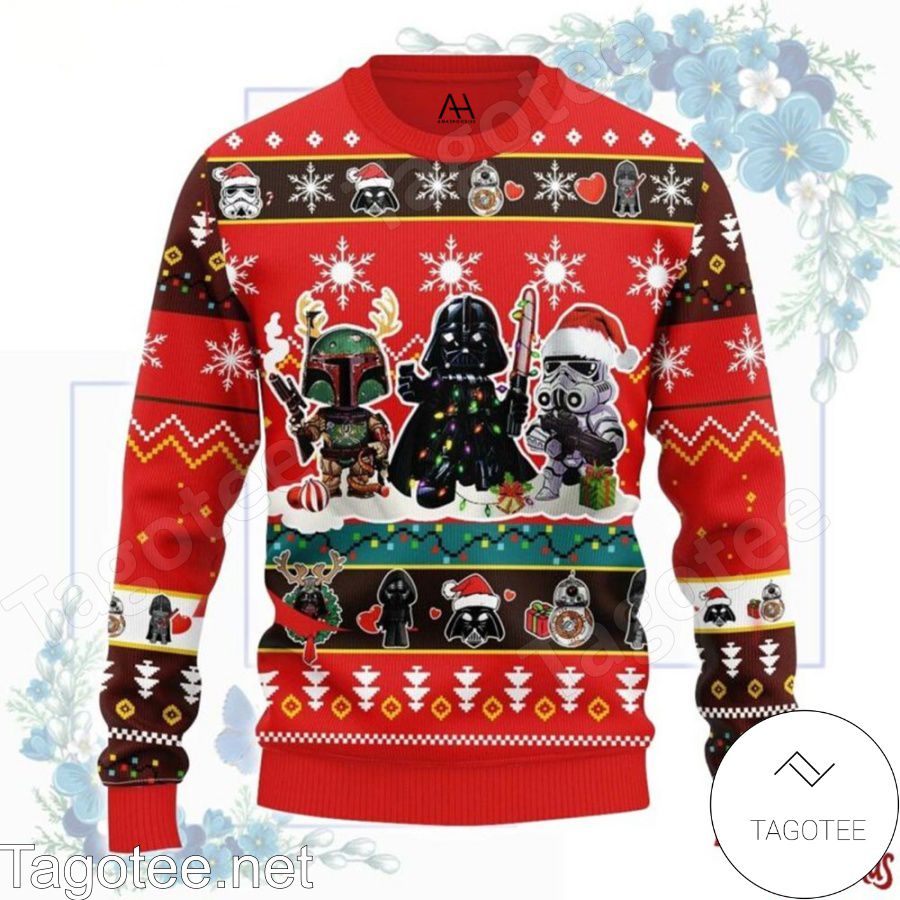 Star Wars Cute Red  Ugly Christmas Sweater