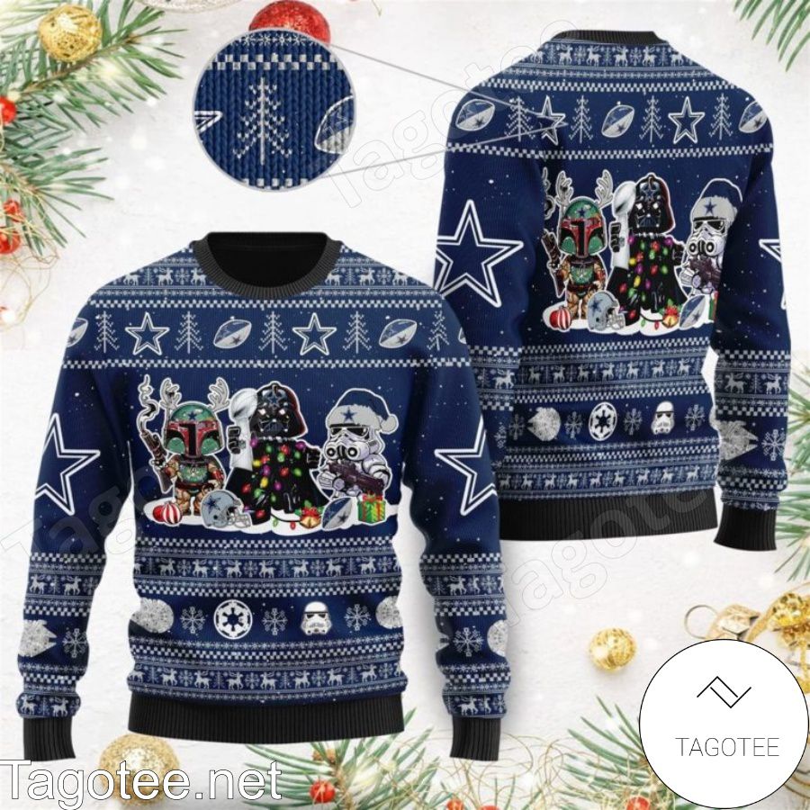 Star Wars Dallas Cowboys Ugly Christmas Sweater