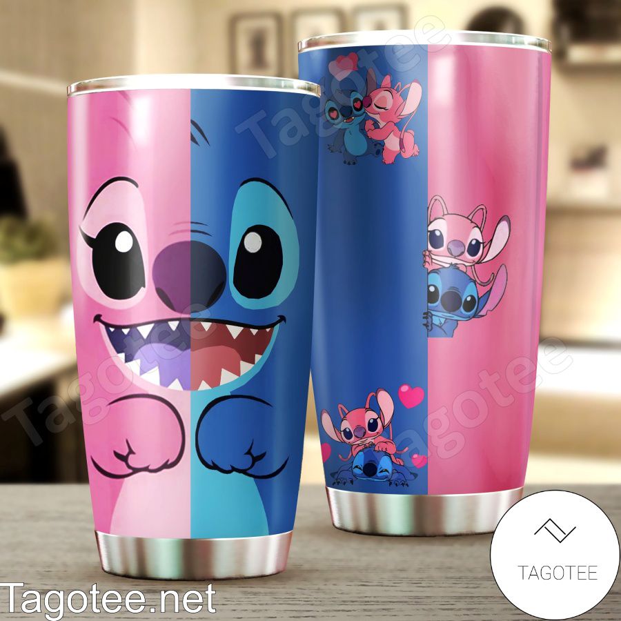 Stitch And Angel Tumbler