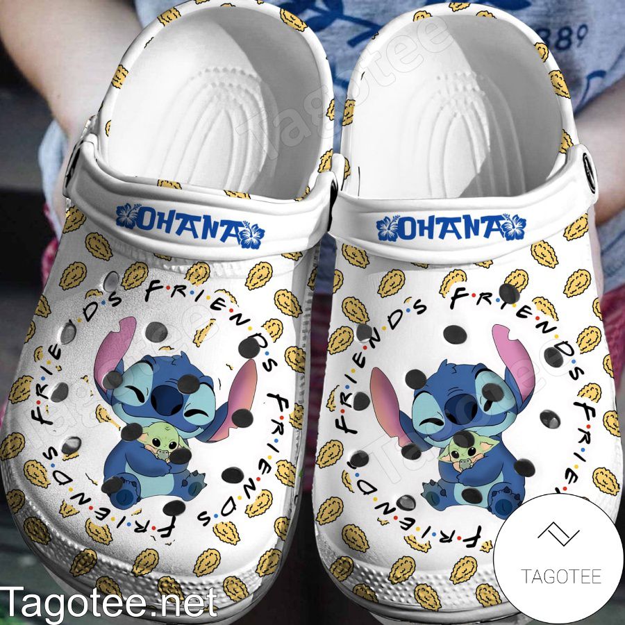 Stitch And Baby Yoda Friends Ohana Crocs Clogs