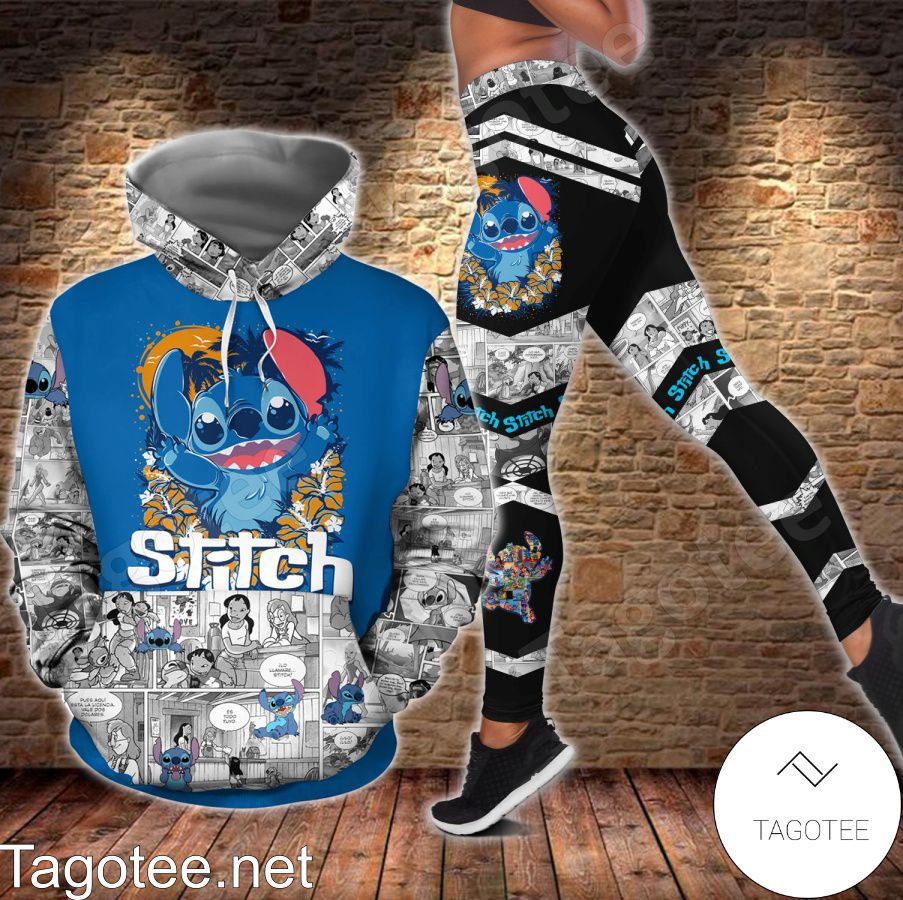 Stitch Comic Book Shirt, Tank Top And Leggings