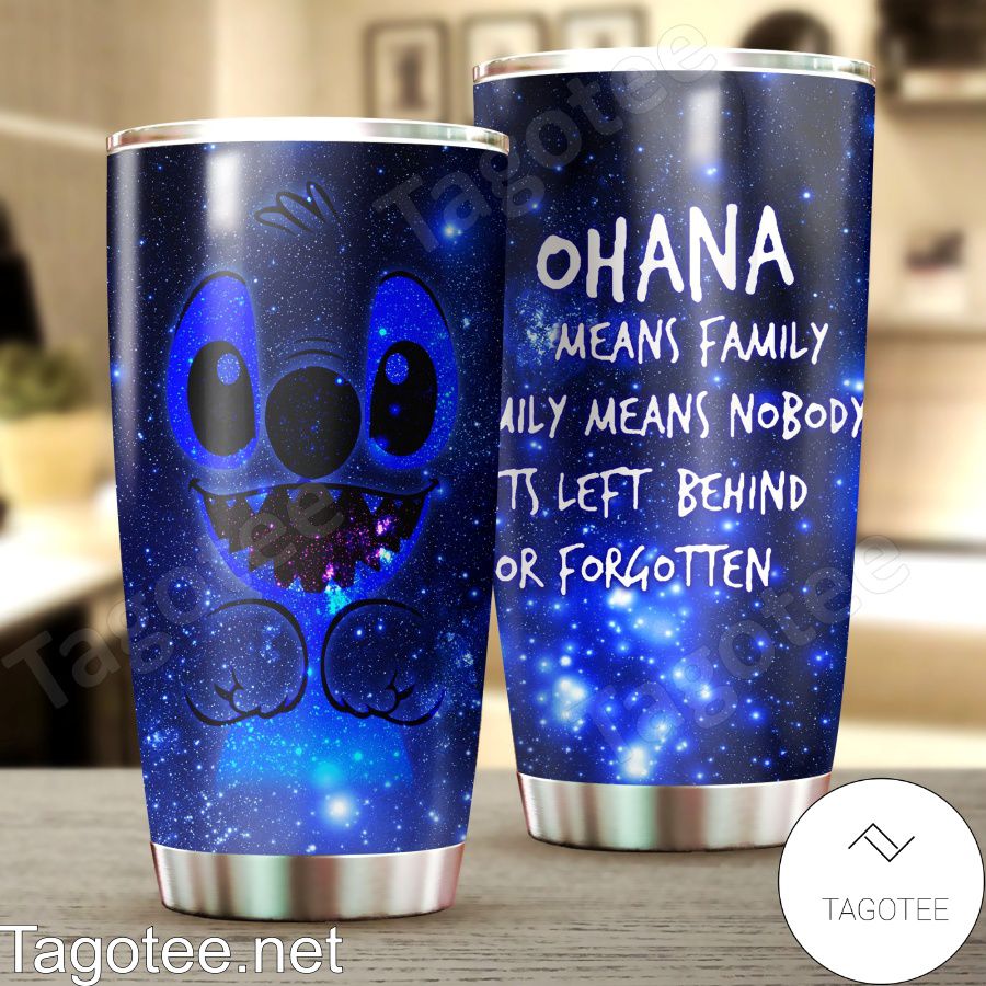 Stitch Ohana Means Family Tumbler