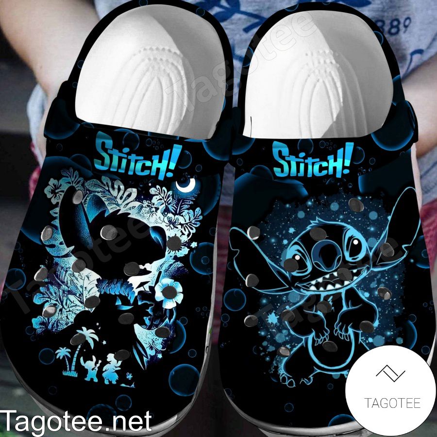 Stitch Silhouette Crocs Clogs