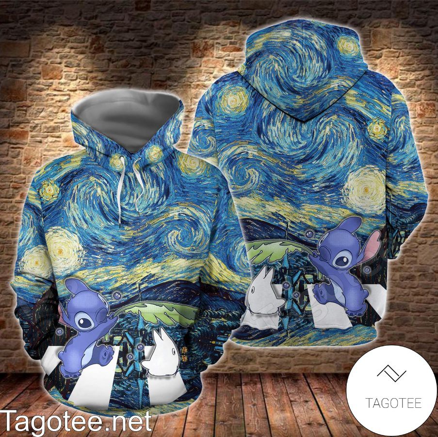 Stitch Starry Night Shirt, Tank Top And Leggings a