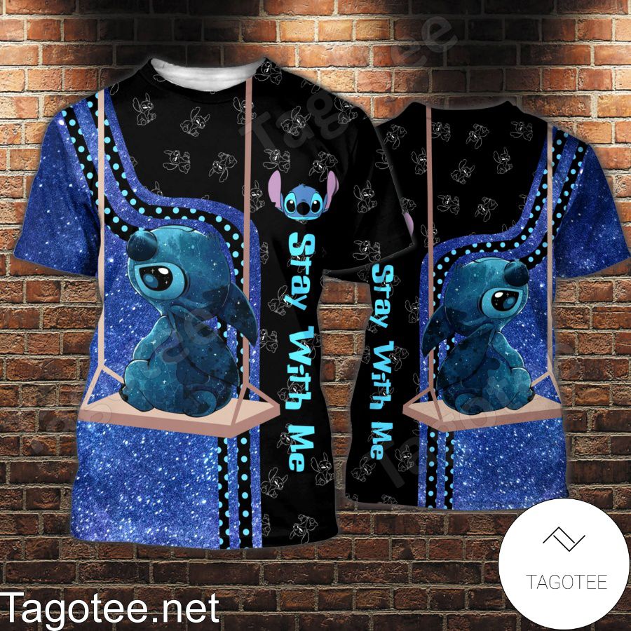 Stitch Stay With Me Shirt, Tank Top And Leggings a